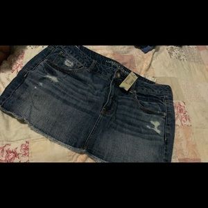 American eagle jean skirt